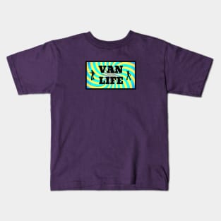 Retro Swirl Van Life Kids T-Shirt